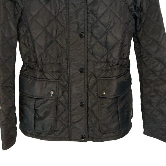 Coach Puffer Quilted Lightweight Cinched Waist Black Jacket Women's Medium NWT - Picture 8 of 16